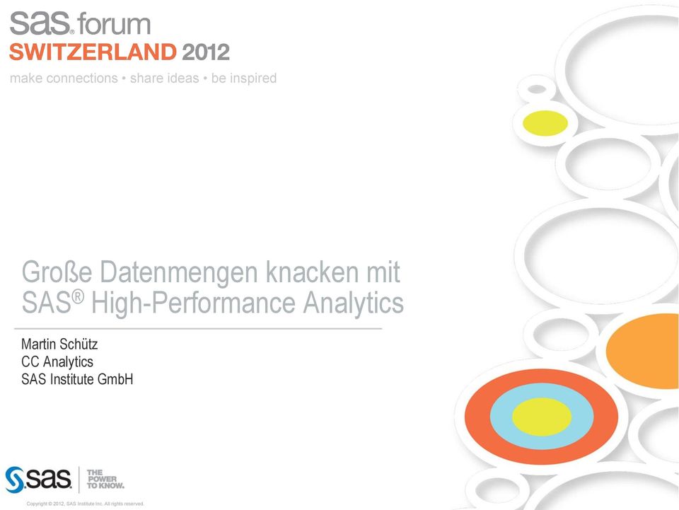 mit SAS High-Performance Analytics