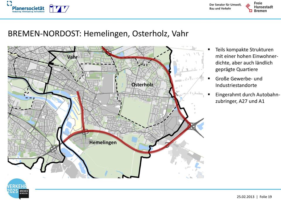 ländlich geprägte Quartiere Große Gewerbe- und Industriestandorte