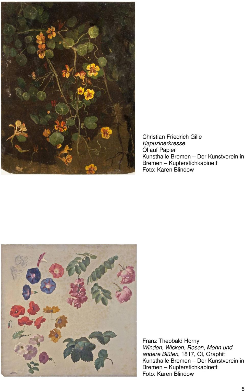 Horny Winden, Wicken, Rosen, Mohn und andere Blüten, 1817, Öl,
