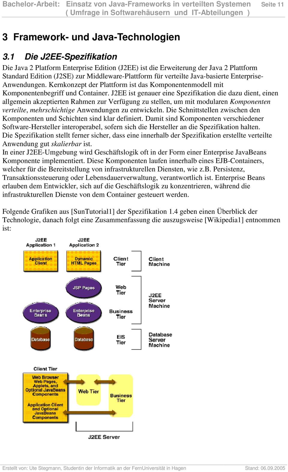 Enterprise- Anwendungen. Kernkonzept der Plattform ist das Komponentenmodell mit Komponentenbegriff und Container.