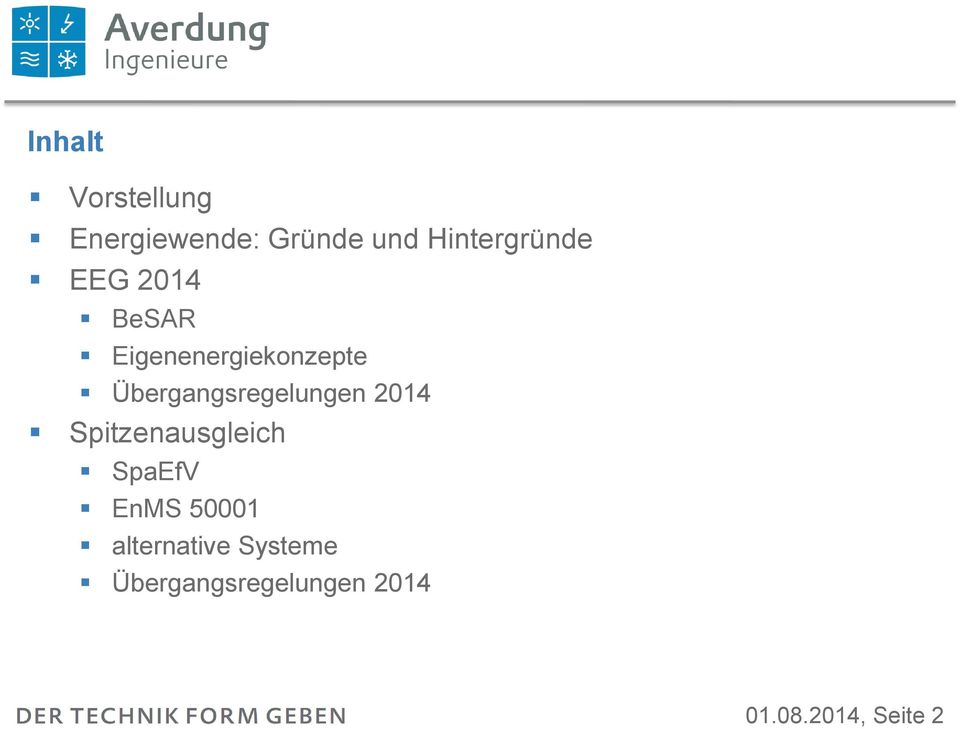 Übergangsregelungen 2014 Spitzenausgleich SpaEfV EnMS