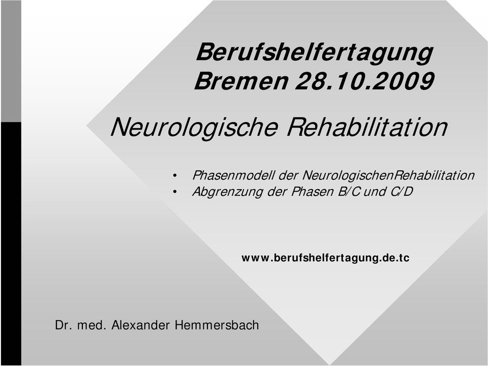 NeurologischenRehabilitation Abgrenzung der Phasen
