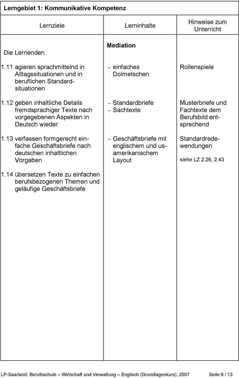13 verfassen formgerecht einfache Geschäftsbriefe nach deutschen inhaltlichen Vorgaben 1.