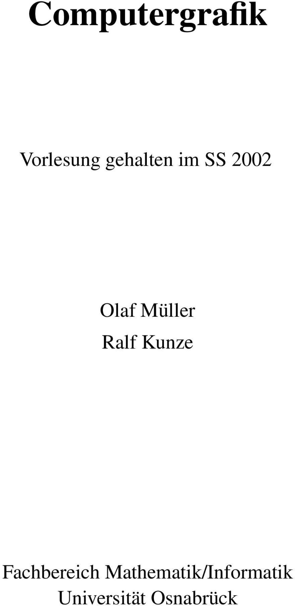 Müller Ralf Kunze Fachbereich