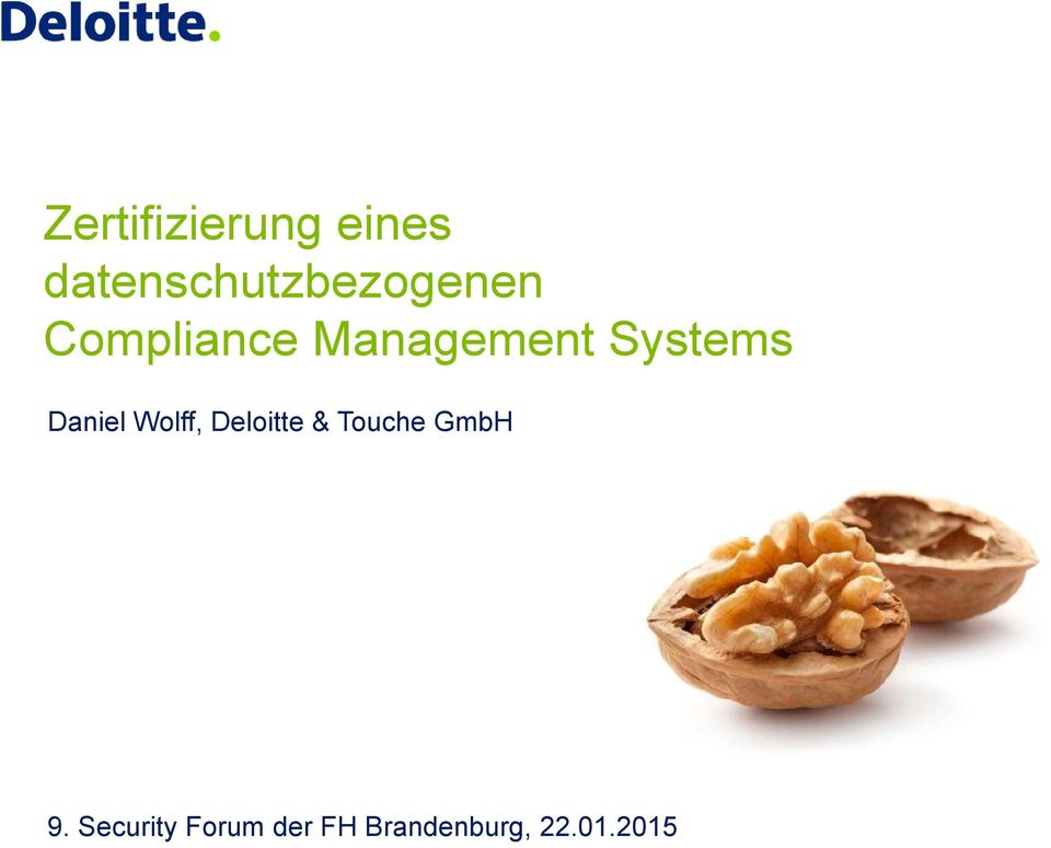 Management Systems Daniel Wolff,