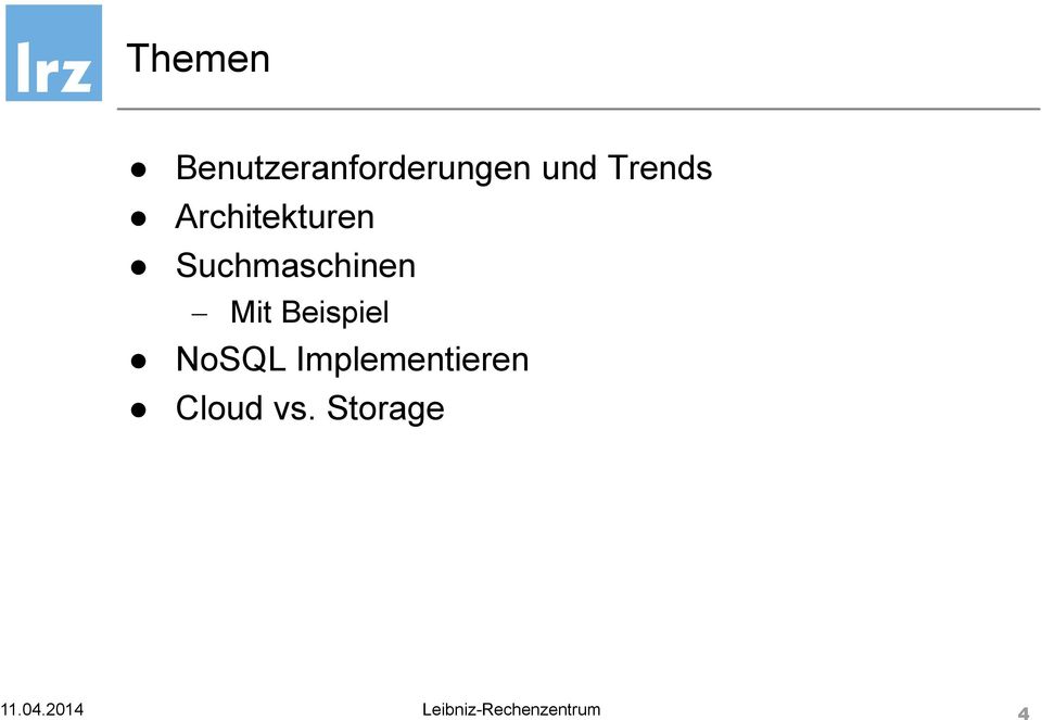 Beispiel NoSQL Implementieren Cloud vs.
