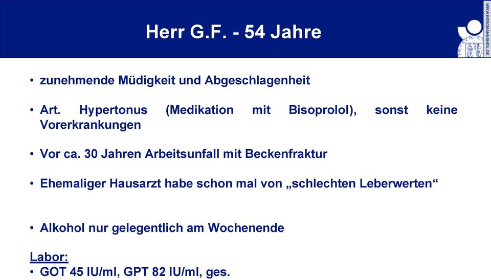 30 Jahren Arbeitsunfall mit Beckenfraktur Ehemaliger Hausarzt habe schon mal von