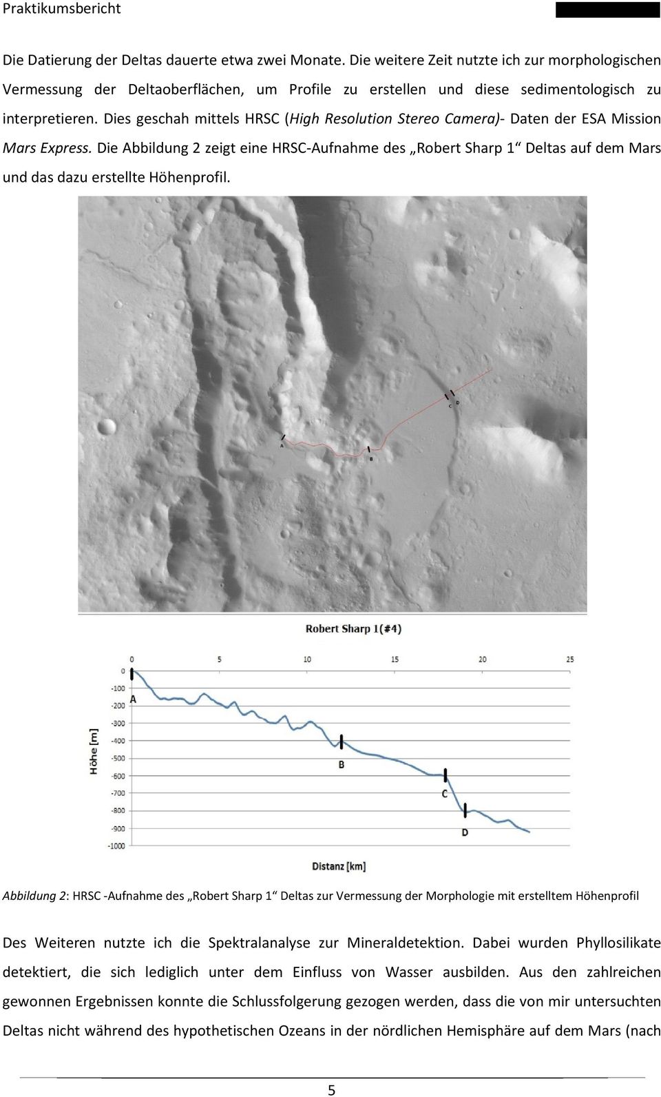 Dies geschah mittels HRSC (High Resolution Stereo Camera)- Daten der ESA Mission Mars Express.