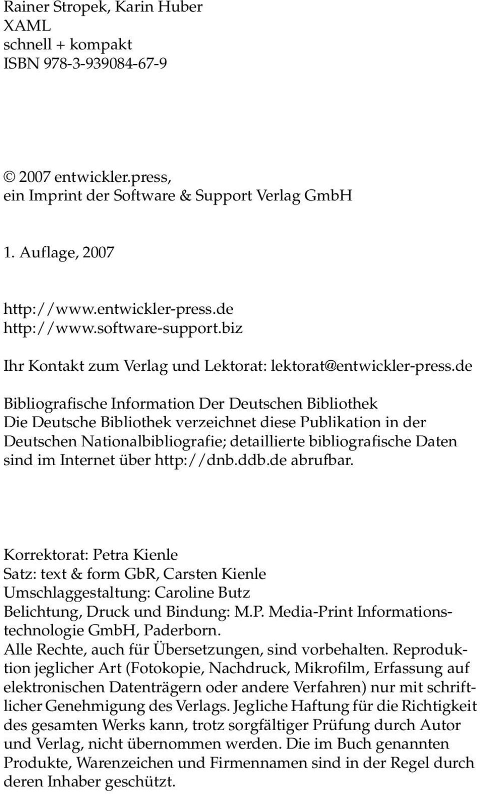 de Bibliografische Information Der Deutschen Bibliothek Die Deutsche Bibliothek verzeichnet diese Publikation in der Deutschen Nationalbibliografie; detaillierte bibliografische Daten sind im