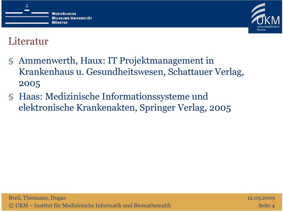 Informationssysteme und elektronische Krankenakten, Springer