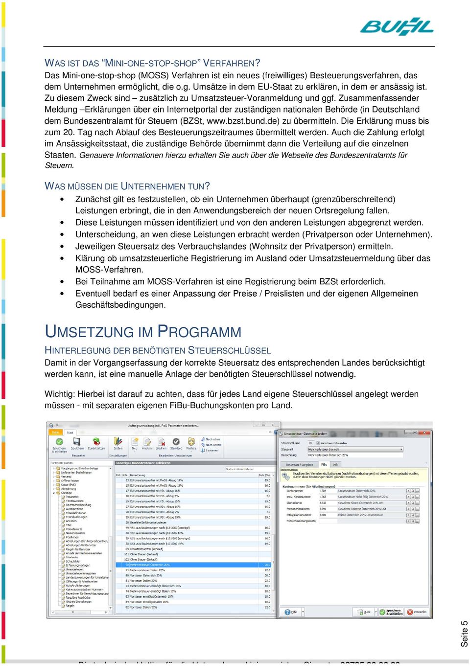 Zusammenfassender Meldung Erklärungen über ein Internetportal der zuständigen nationalen Behörde (in Deutschland dem Bundeszentralamt für Steuern (BZSt, www.bzst.bund.de) zu übermitteln.