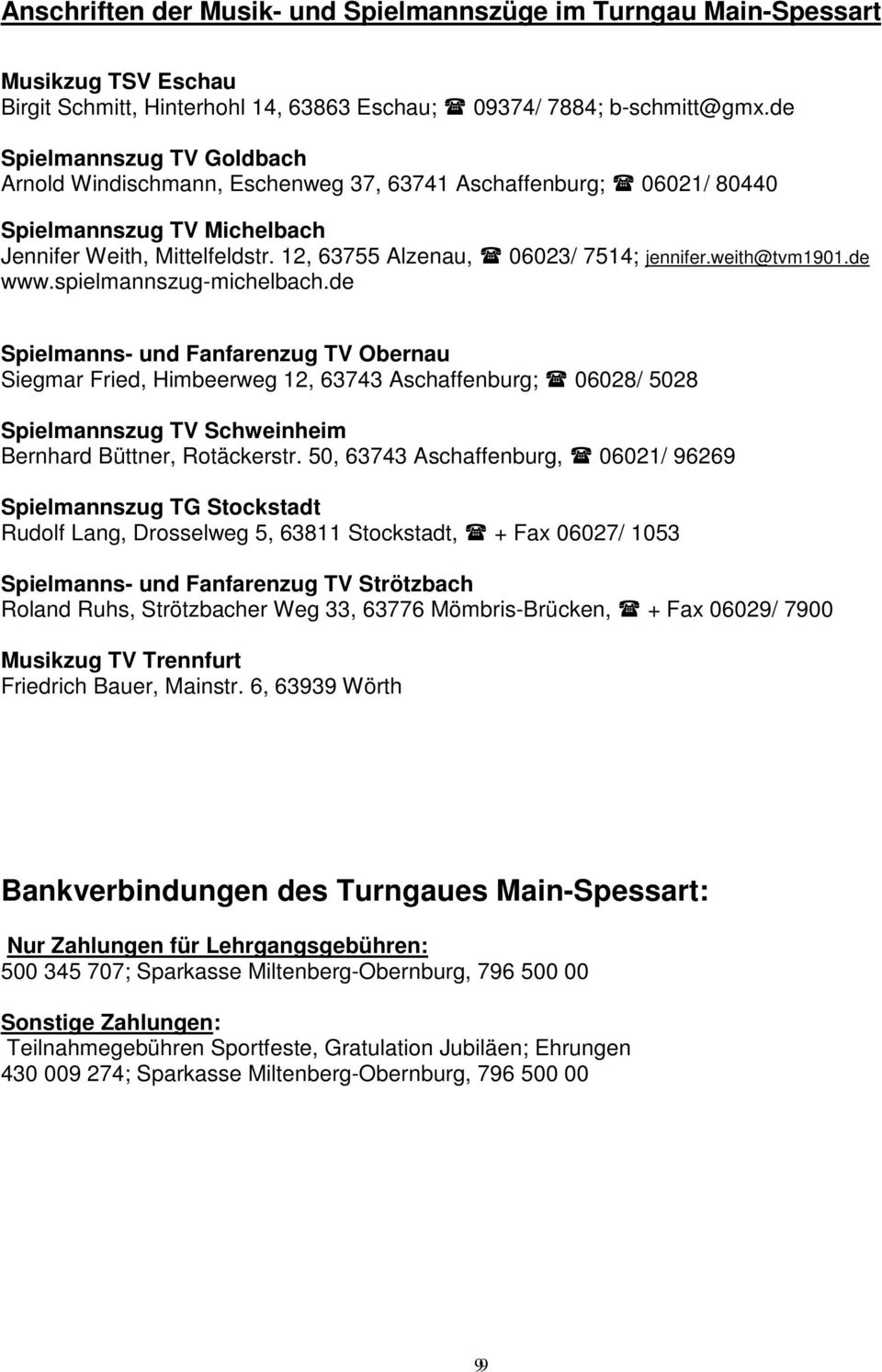 weith@tvm1901.de www.spielmannszug-michelbach.