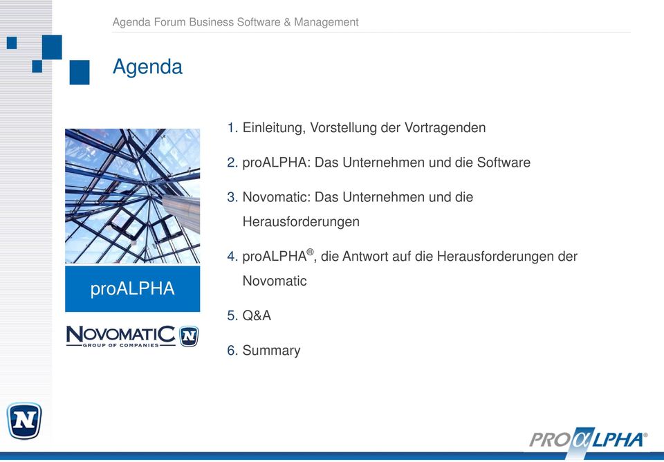proalpha: Das Unternehmen und die Software 3.