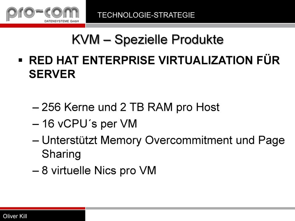 RAM pro Host 16 vcpu s per VM Unterstützt