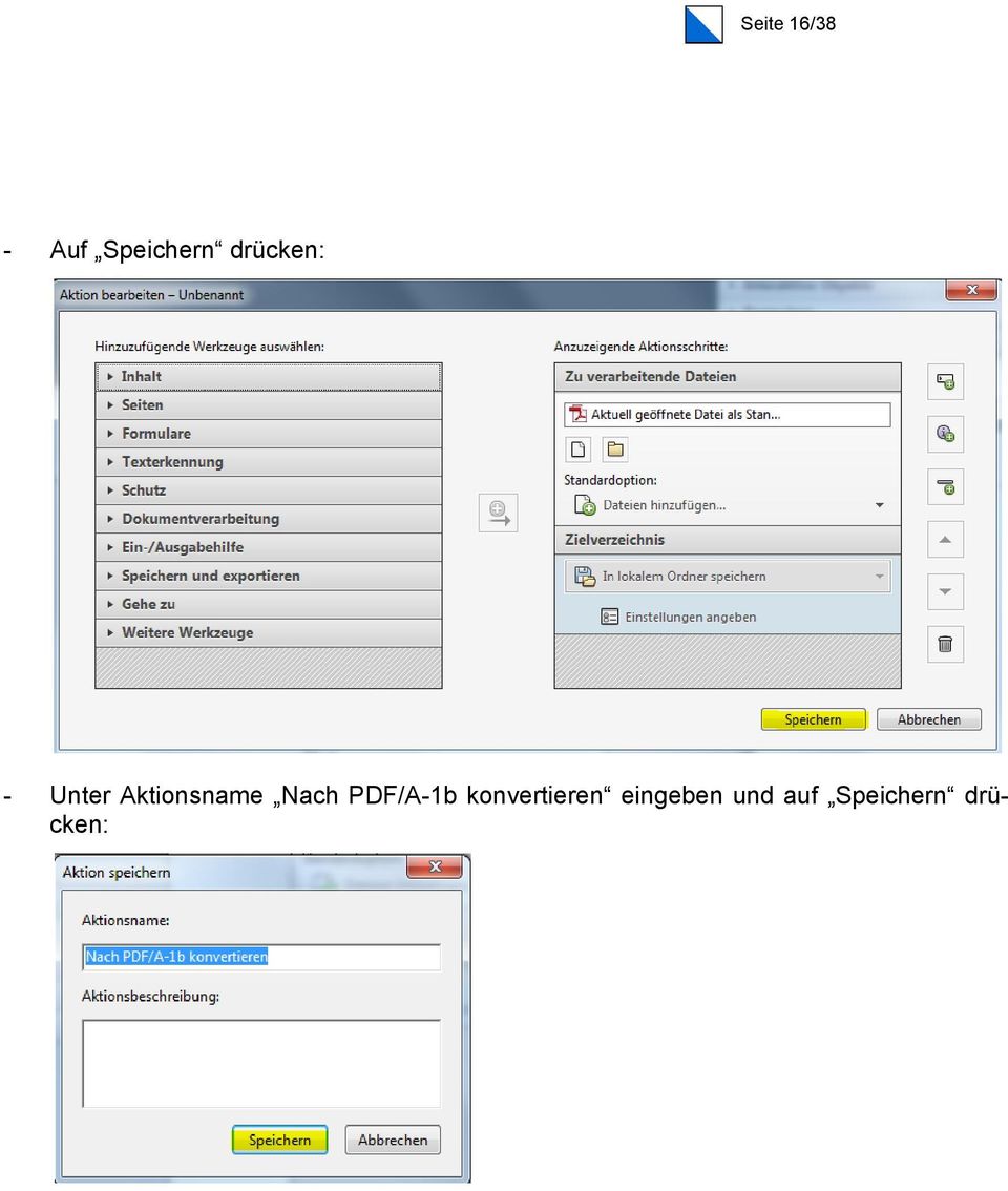 Nach PDF/A-1b konvertieren