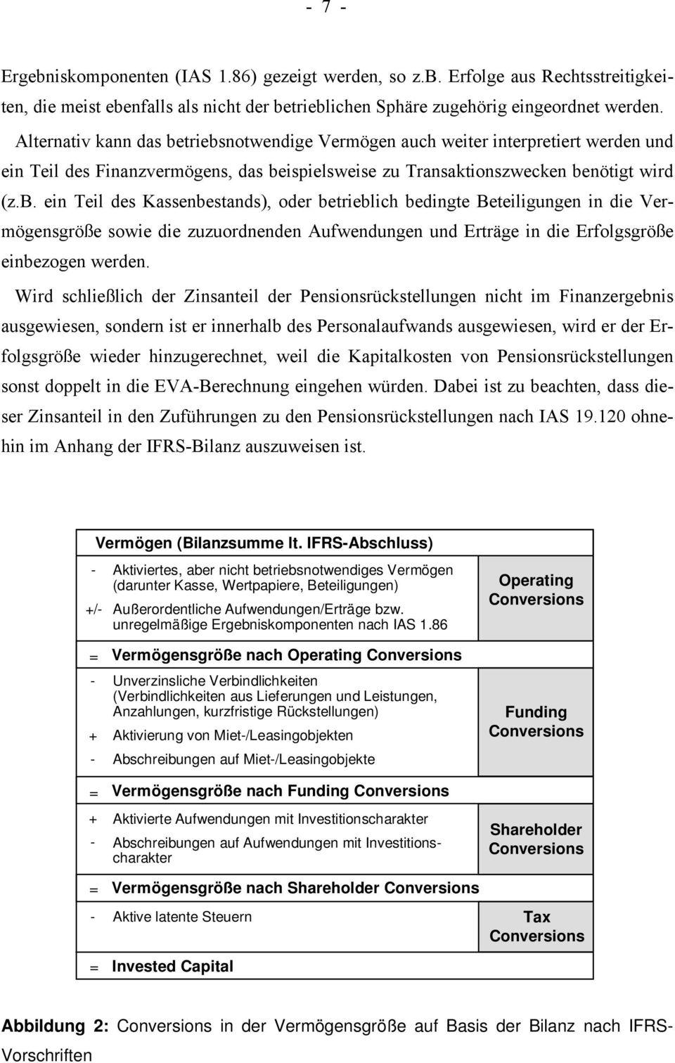 triebsnotwendige Vermögen auch weiter interpretiert werden und ein Teil des Finanzvermögens, das beispielsweise zu Transaktionszwecken benötigt wird (z.b. ein Teil des Kassenbestands), oder betrieblich bedingte Beteiligungen in die Vermögensgröße sowie die zuzuordnenden Aufwendungen und Erträge in die Erfolgsgröße einbezogen werden.