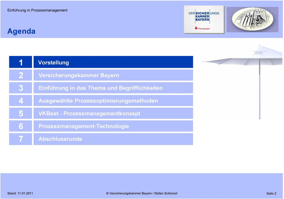 Ausgewählte Prozessoptimierungsmethoden VKBest -