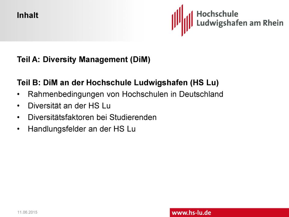 Hochschulen in Deutschland Diversität an der HS Lu