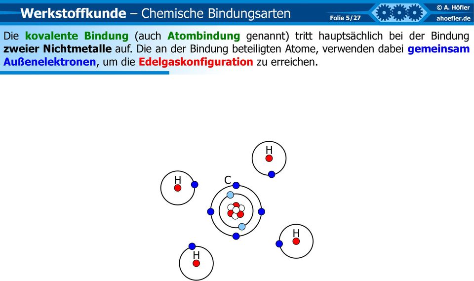 Die an der Bindung beteiligten Atome, verwenden dabei gemeinsam