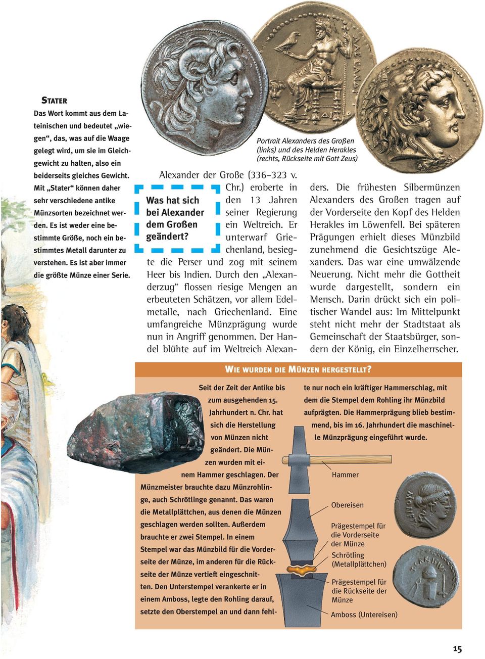 Es ist aber immer die größte Münze einer Serie. Was hat sich bei Alexander dem Großen geändert?