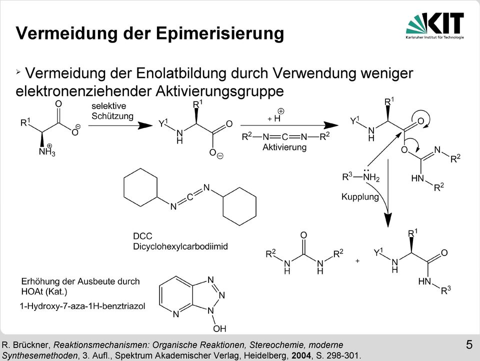 Brückner, Reaktionsmechanismen: Organische Reaktionen, Stereochemie,