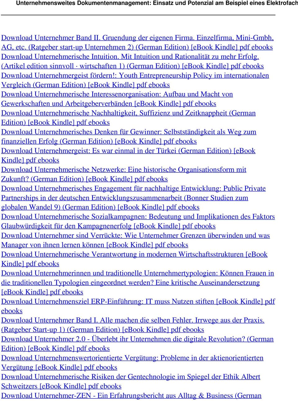 (Artikel edition sinnvoll wirtschaften 1) (German Edition) [ebook Kindle] pdf ebooks Download Unternehmergeist fördern!