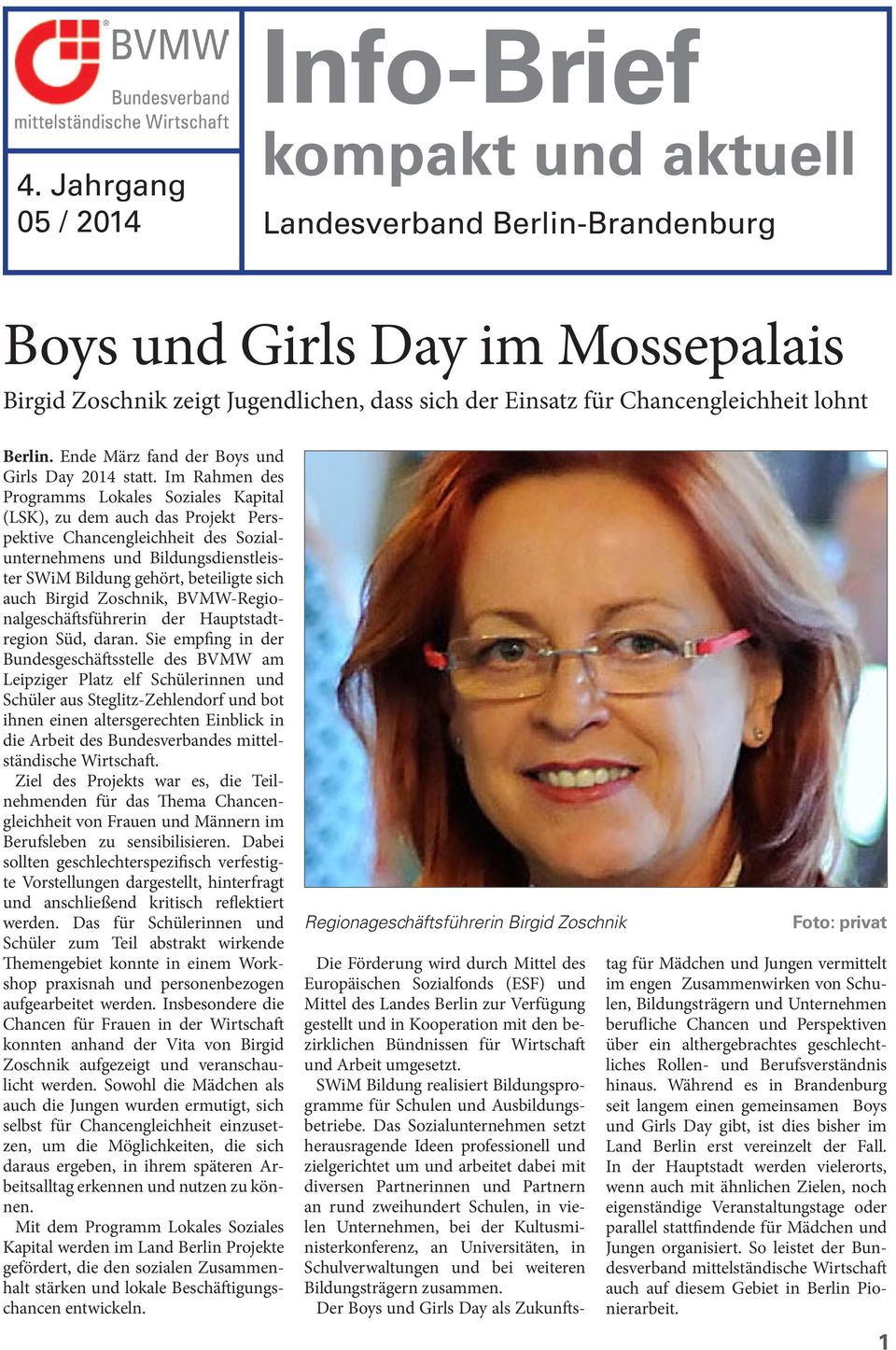 Ende März fand der Boys und Girls Day 2014 statt.