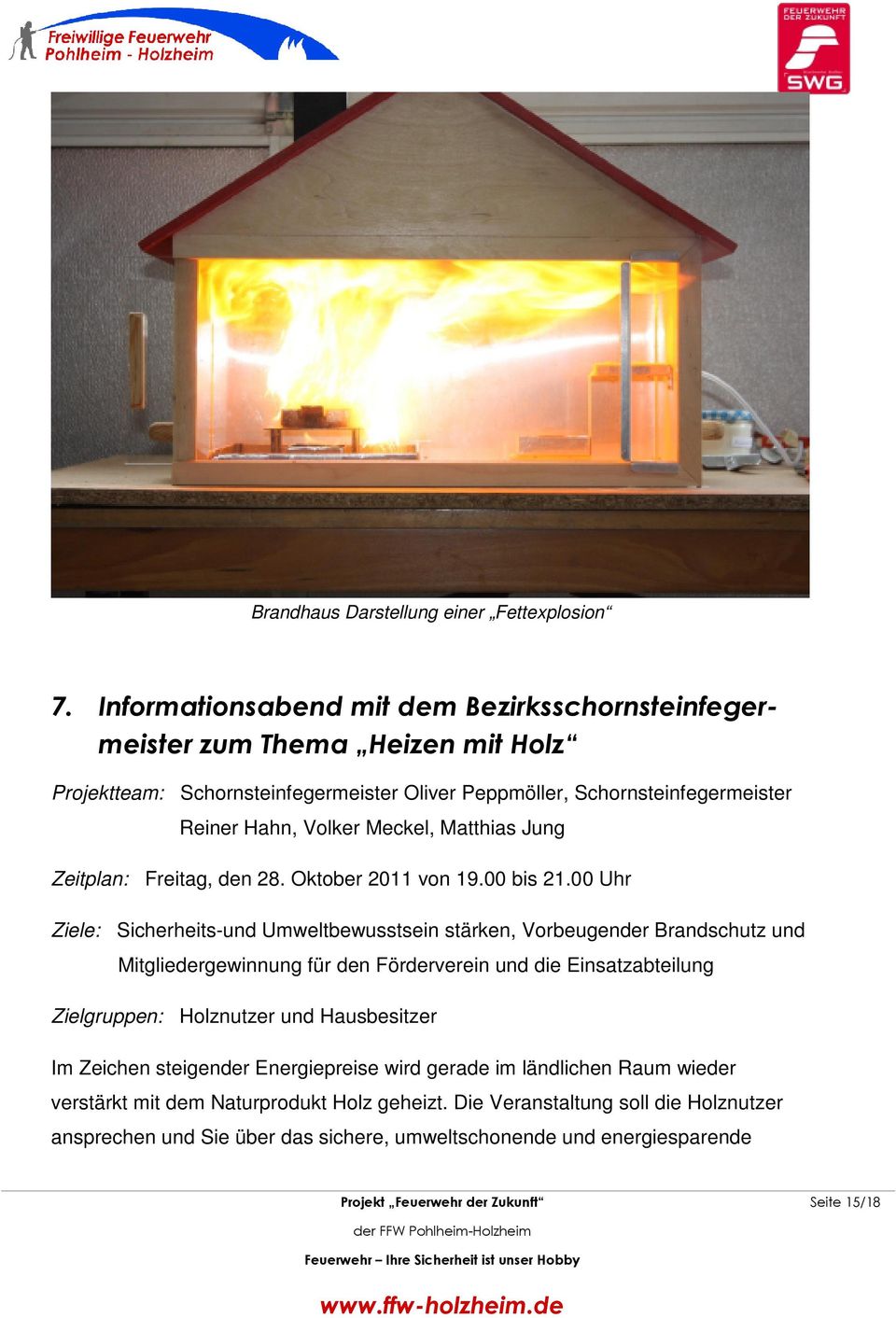 Matthias Jung Zeitplan: Freitag, den 28. Oktober 2011 von 19.00 bis 21.