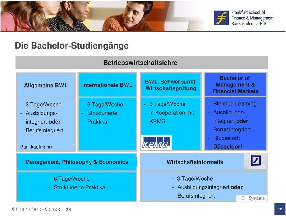 mit KPMG - Blended Learning - Ausbildungsintegriert oder Berufsintegriert - Studienort: Bankkaufmann Düsseldorf Management, Philosophy & Economics