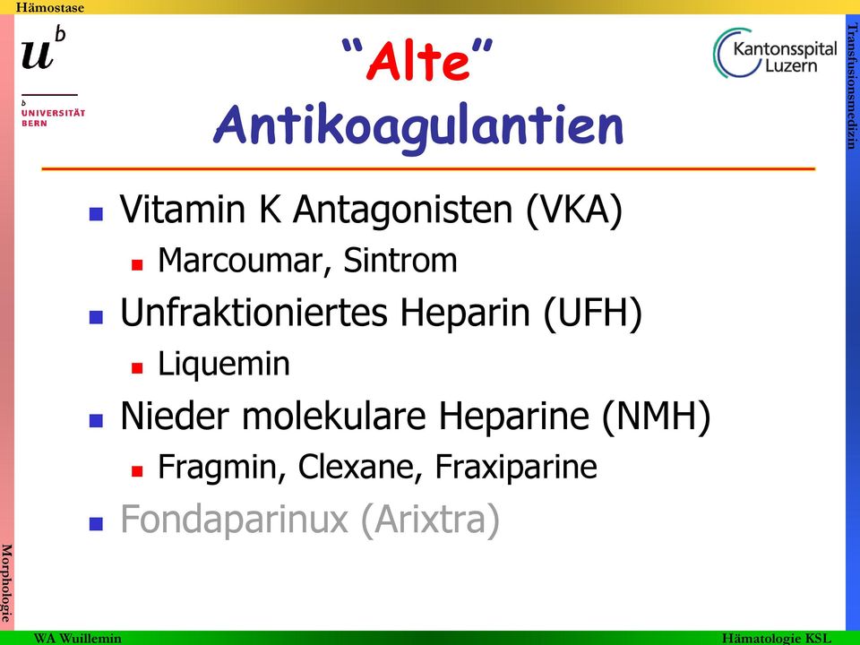 Unfraktioniertes Heparin (UFH) Liquemin Nieder