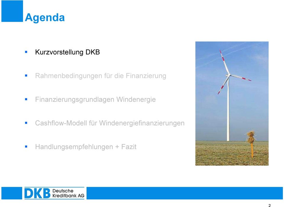 Windenergie Cashflow-Modell für