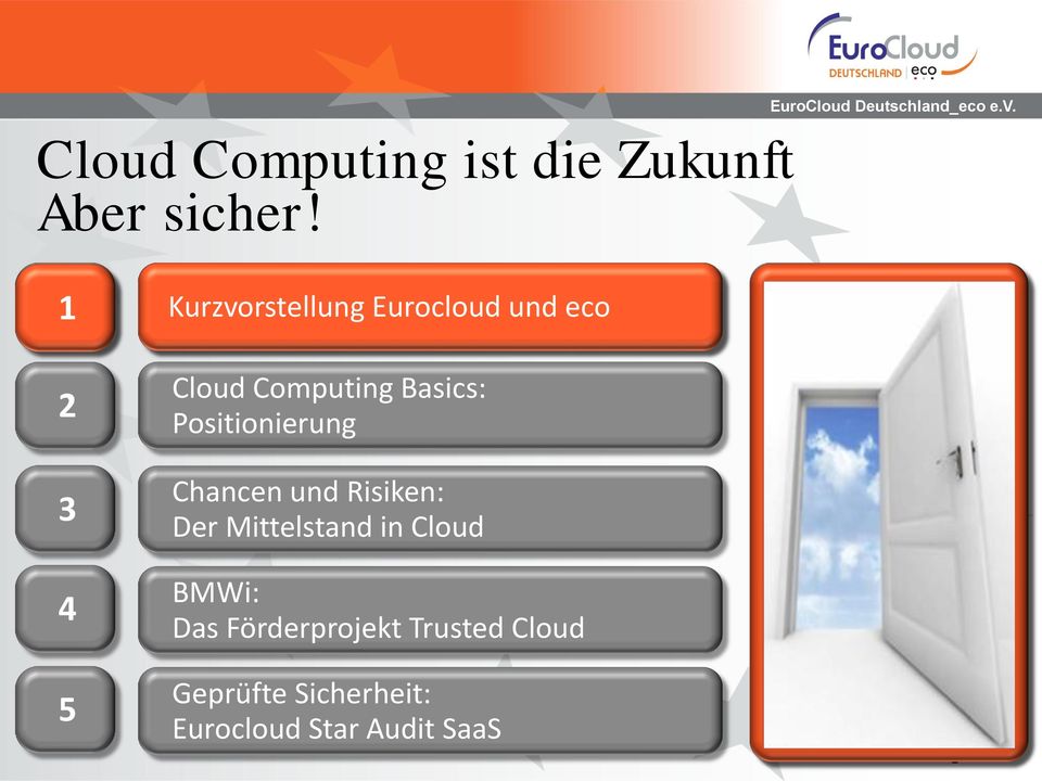 v. 2 Cloud Computing Basics: Positionierung 3 Chancen und Risiken: Der