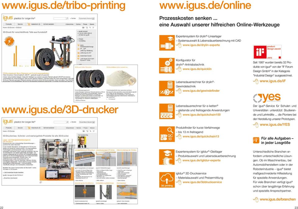 de/drylin-experte Konfigurator für drylin -Antriebstechnik www.igus.