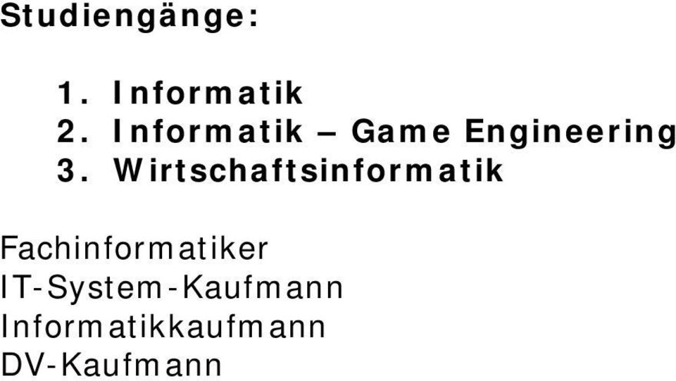 Wirtschaftsinformatik