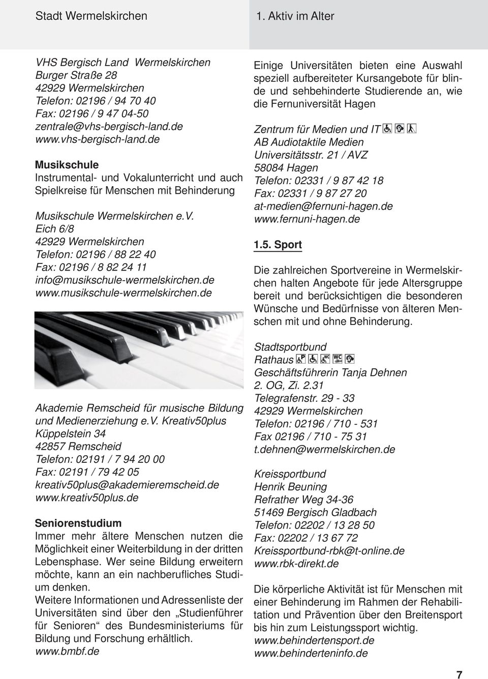 de www.musikschule-wermelskirchen.de Akademie Remscheid für musische Bildung und Medienerziehung e.v.