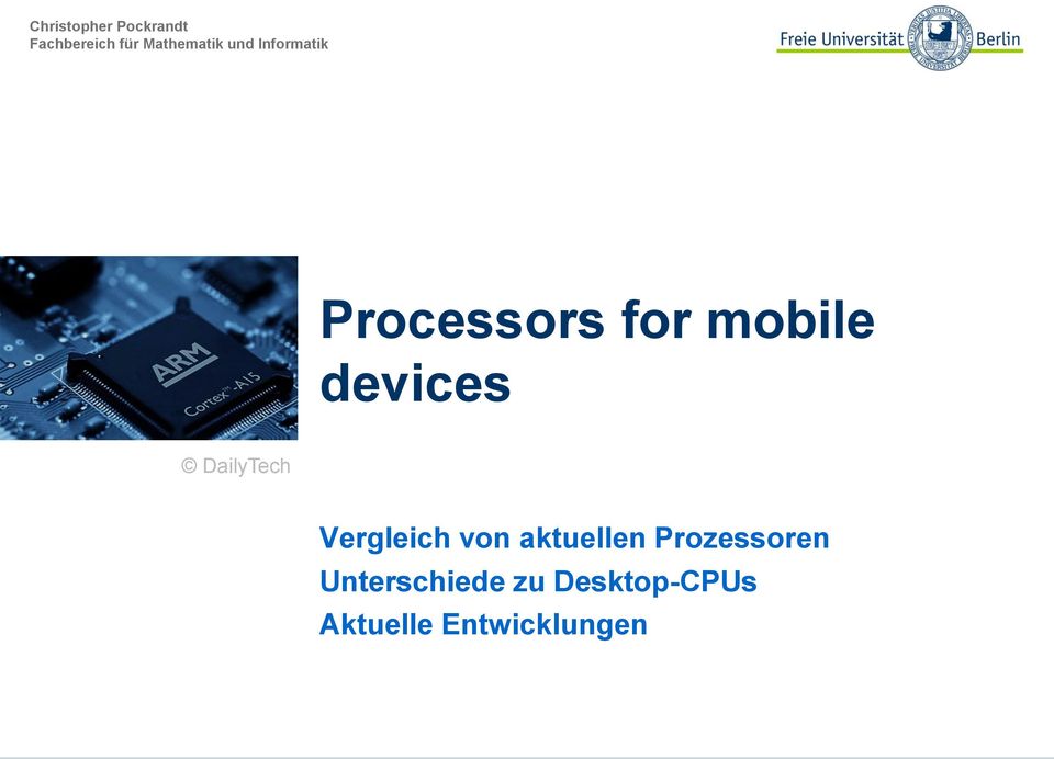 Informatik Processors for mobile devices DailyTech Vergleich