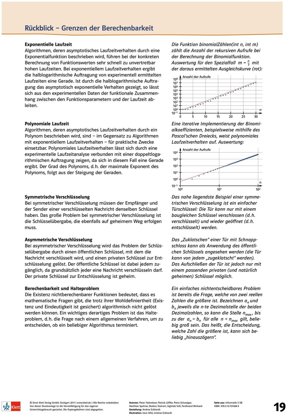 Ist durch die halblogarithmische Auftragung das asymptotisch exponentielle Verhalten gezeigt, so lässt sich aus den experimentellen Daten der funktionale Zusammenhang zwischen den Funktionsparametern