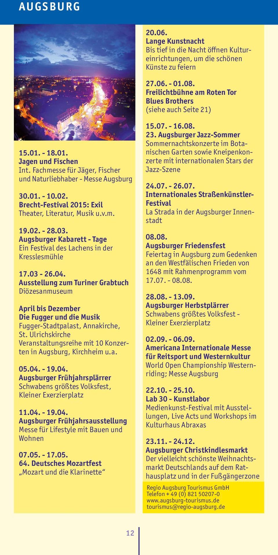 Augsburger Kabarett - Tage Ein Festival des Lachens in der Kresslesmühle 17.03-26.04.