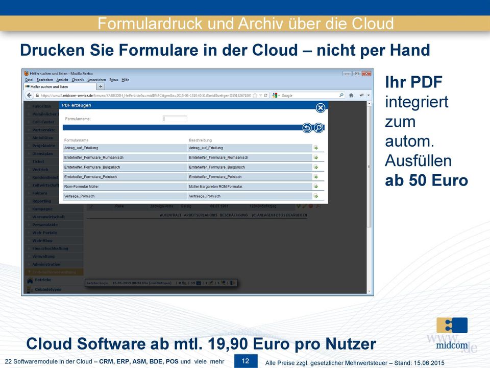 Ausfüllen ab 50 Euro Cloud Software ab mtl.
