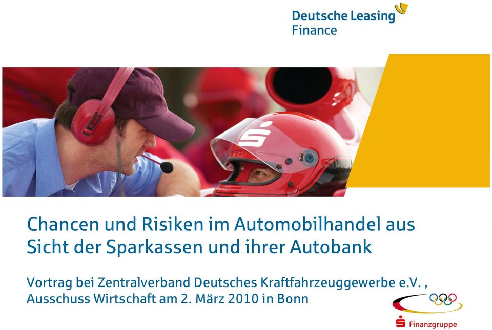 Autobank der Sparkassen Vortrag bei Zentralverband Deutsches