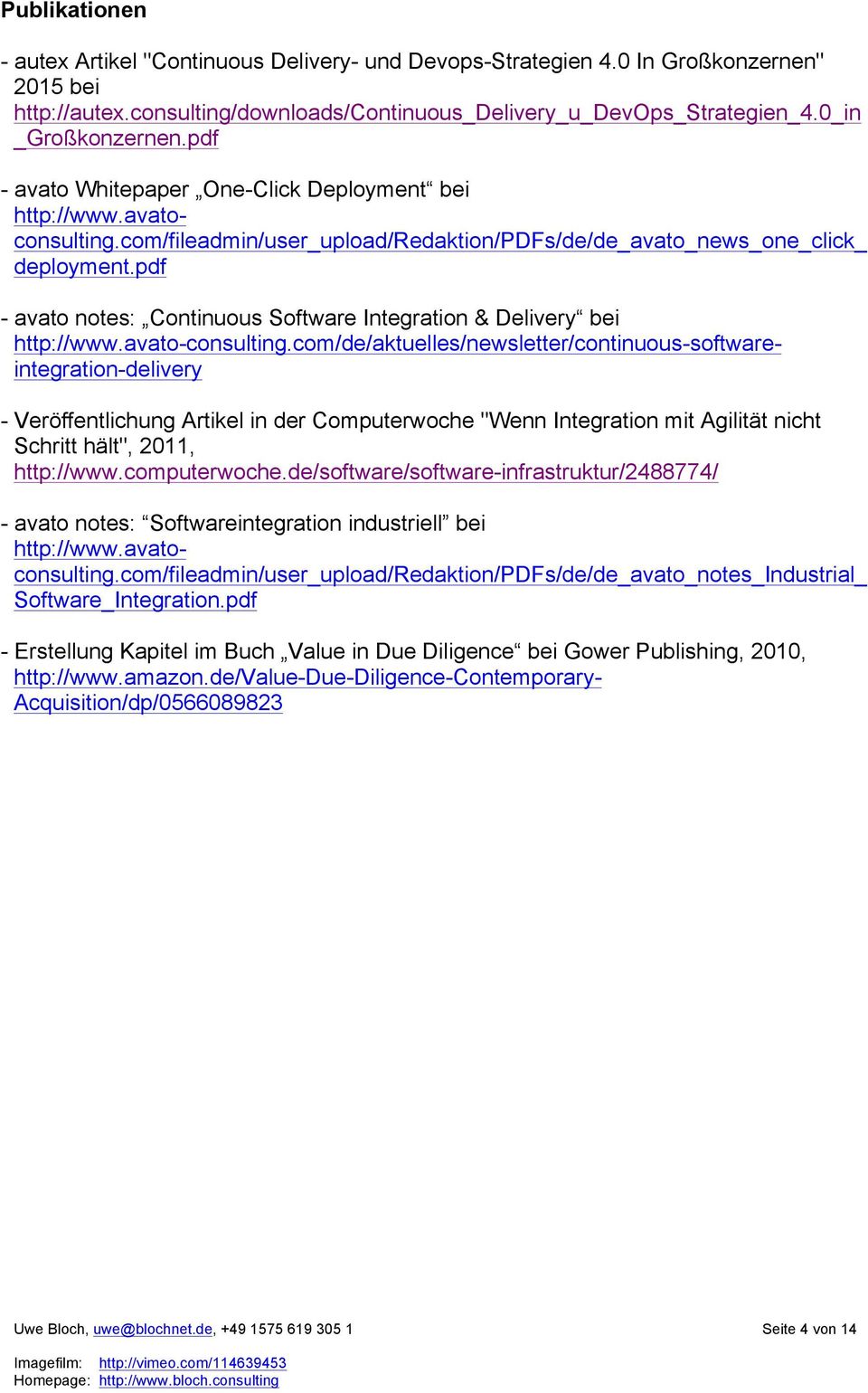 pdf - avato notes: Continuous Software Integration & Delivery bei http://www.avato-consulting.
