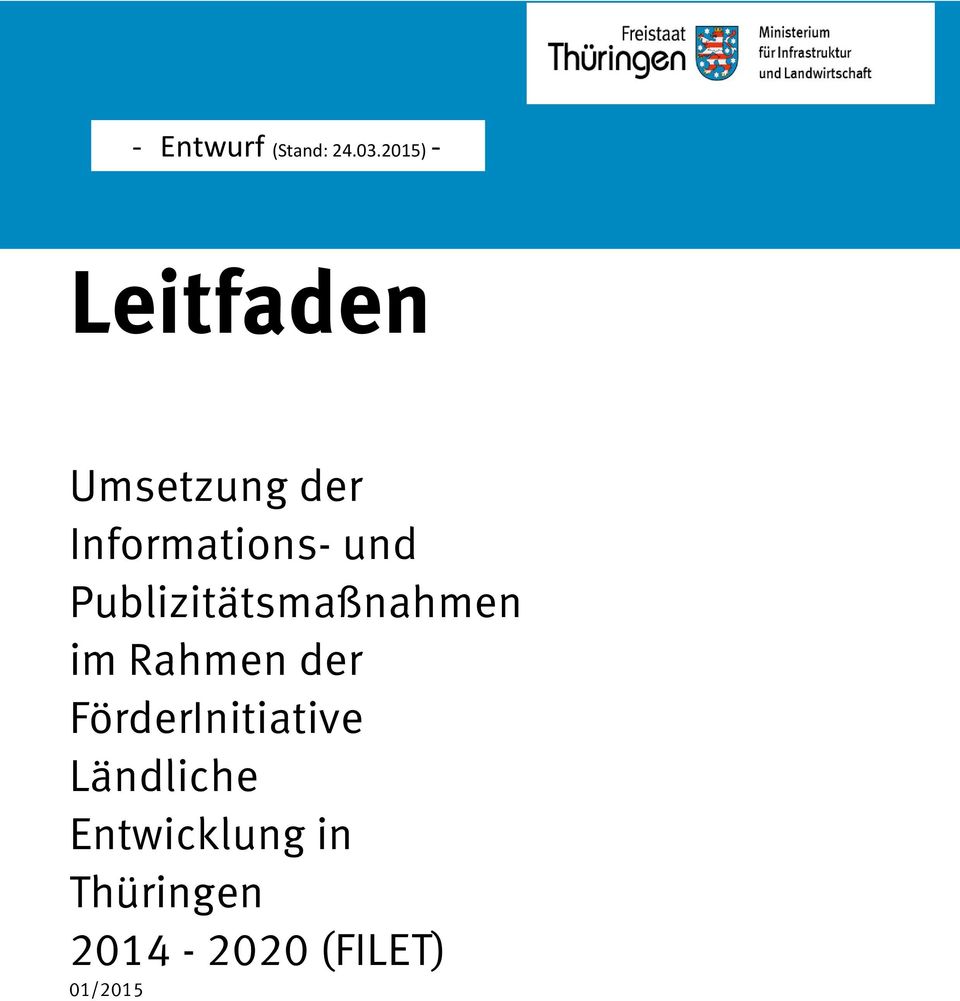 Informations- und Publizitätsmaßnahmen im Rahmen