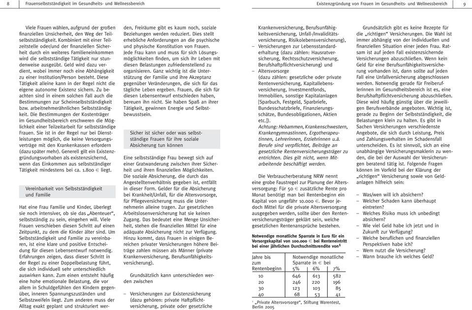 Geld wird dazu verdient, wobei immer noch eine Abhängigkeit zu einer Institution/Person besteht. Diese Tätigkeit alleine kann in der Regel nicht die eigene autonome Existenz sichern.