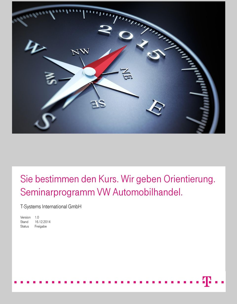 Seminarprogramm VW Automobilhandel.