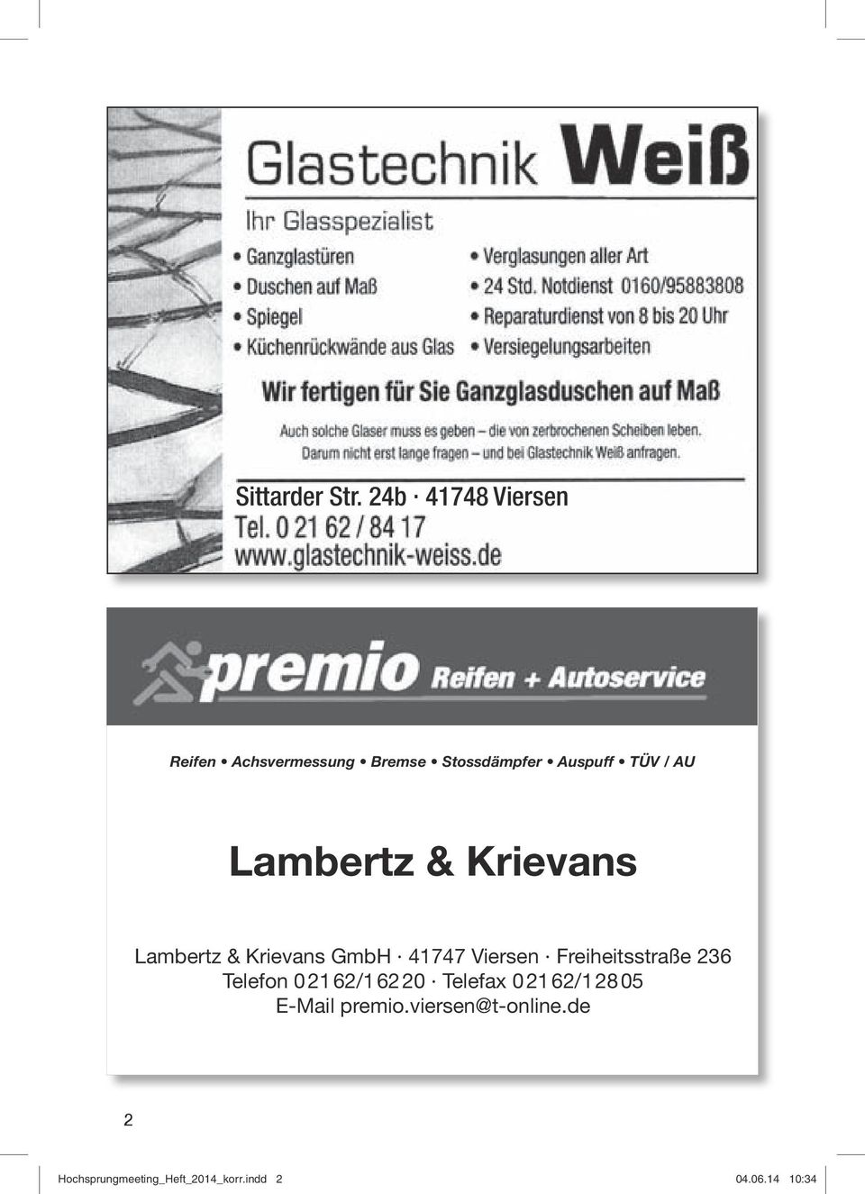 Lambertz & Krievans Lambertz & Krievans GmbH 41747 Viersen Freiheitsstraße