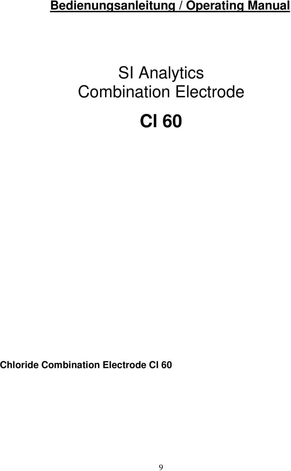 Combination Electrode Cl 60