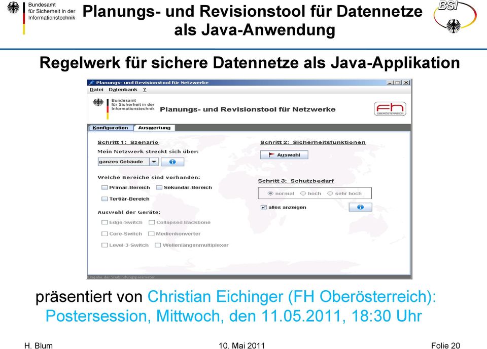 Java-Applikation präsentiert von Christian Eichinger (FH