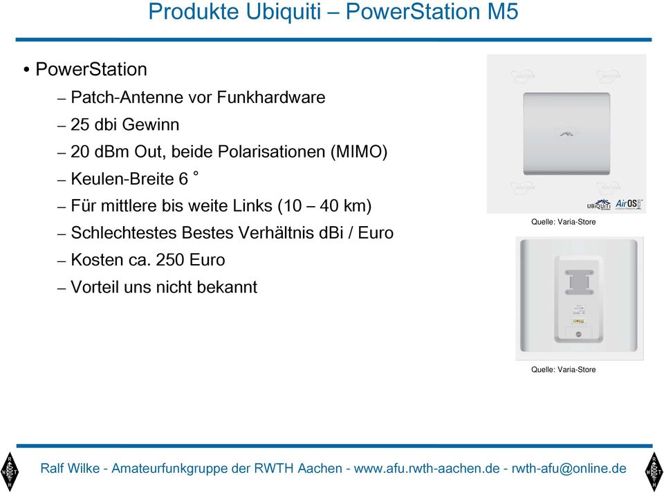 mittlere bis weite Links (10 40 km) Schlechtestes Bestes Verhältnis dbi / Euro