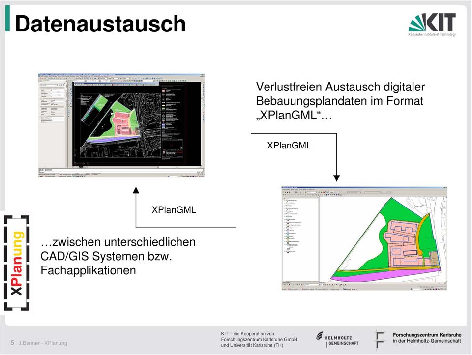 XPlanGML zwischen unterschiedlichen CAD/GIS