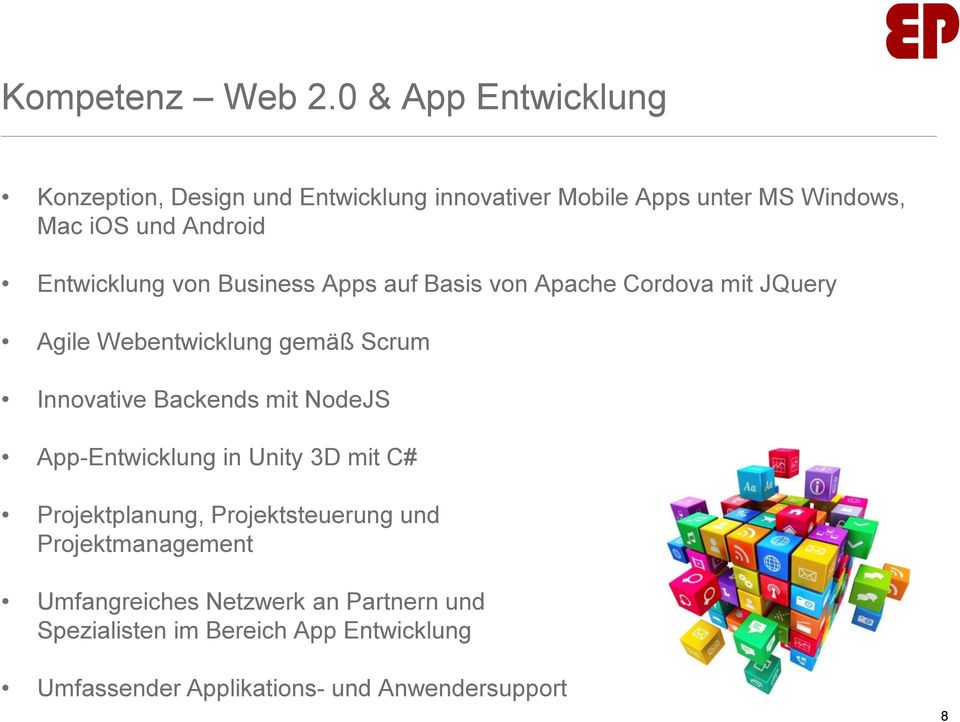 Entwicklung von Business Apps auf Basis von Apache Cordova mit JQuery Agile Webentwicklung gemäß Scrum Innovative